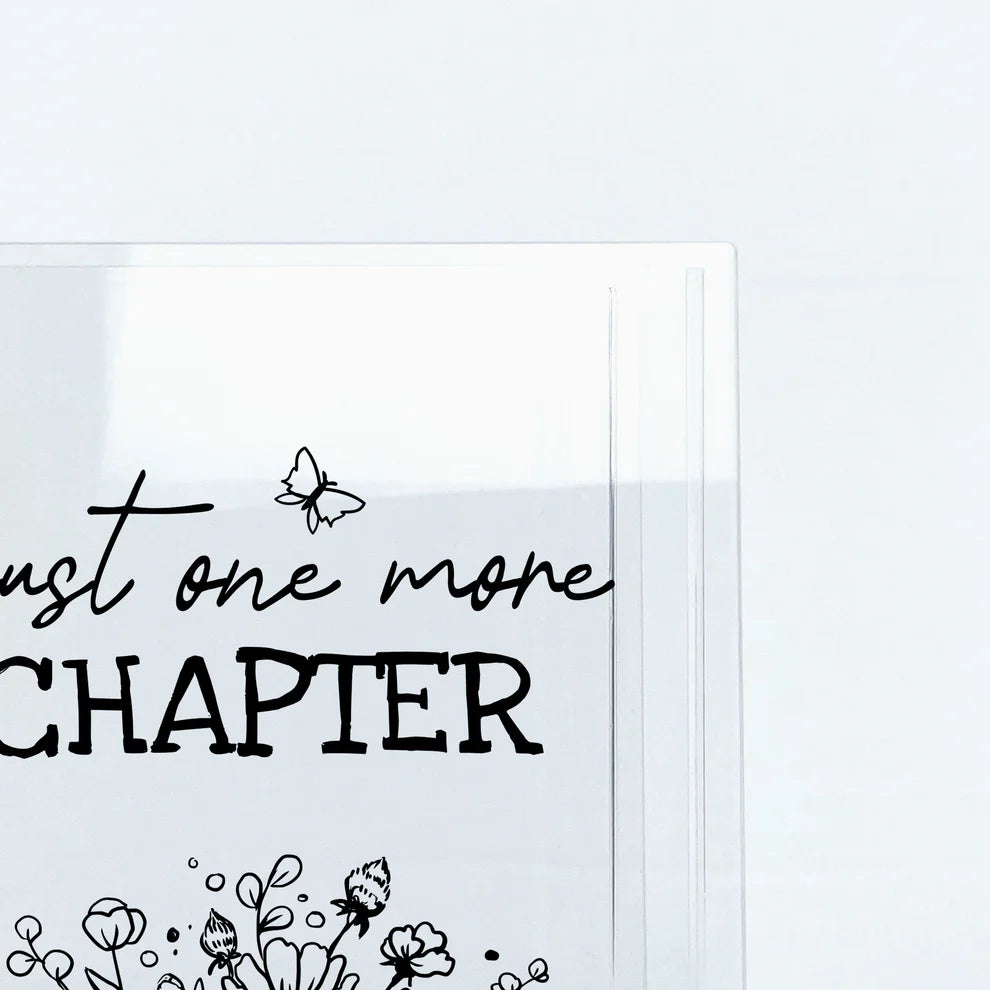 Just One More Chapter Acrylic Book Vase - Black